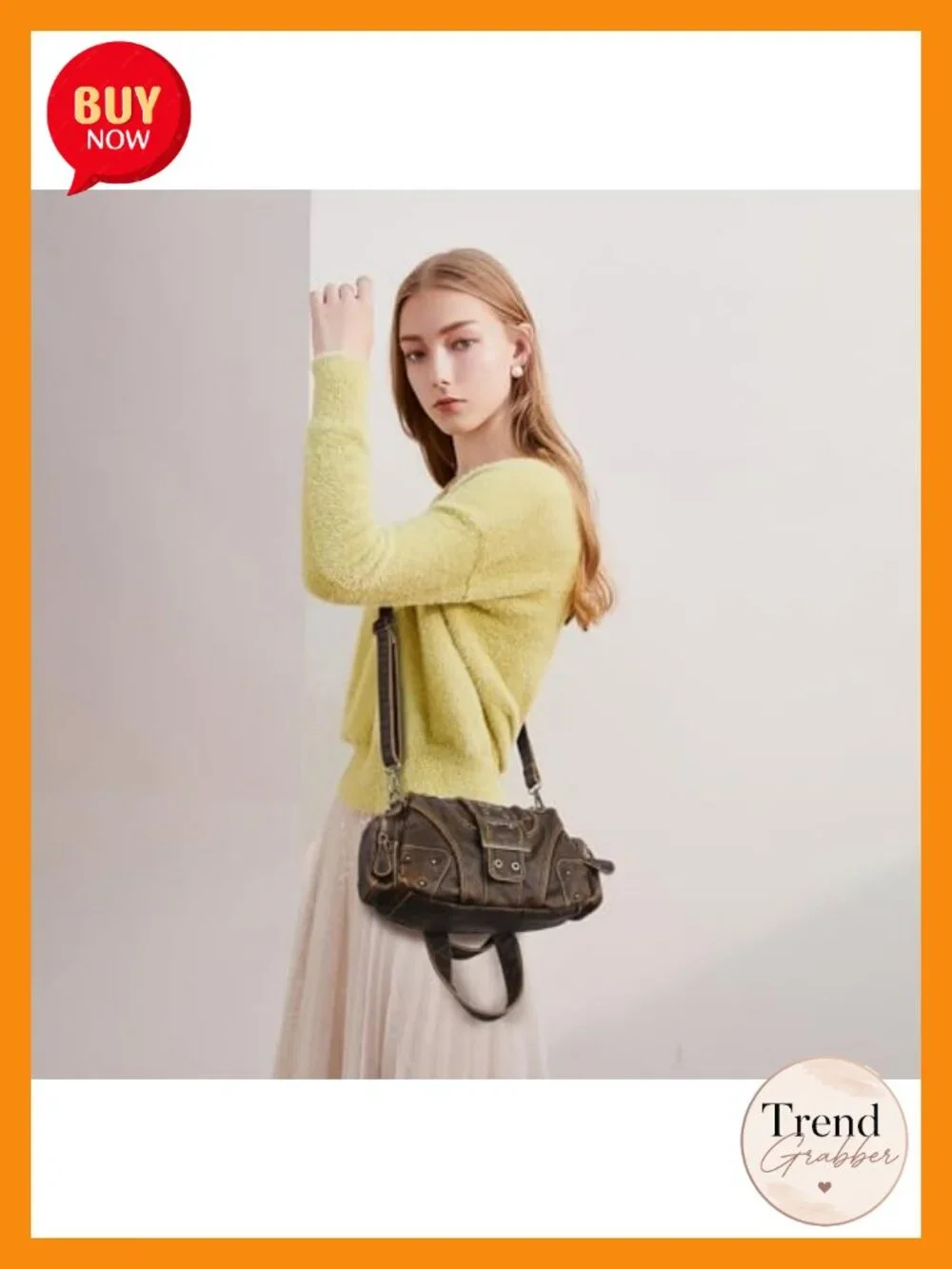 Vegan Leather Hobo Purses for Women Small Crossbody Handbag Multi-Pocket
